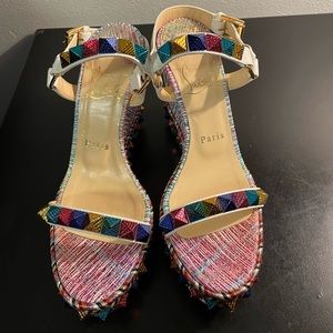 Christian Louboutin heel sandals